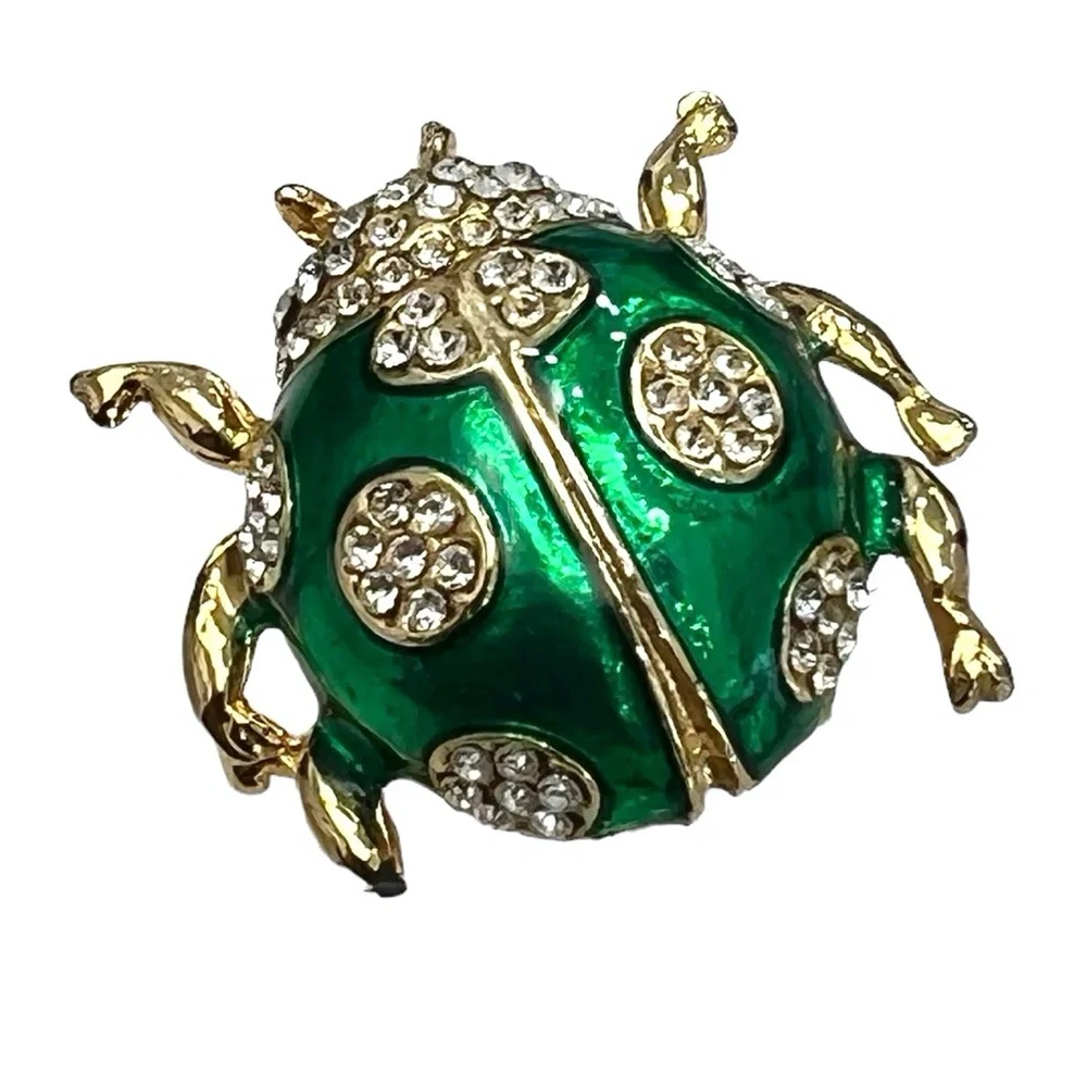 Vintage green enamel